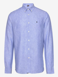 Douglas Linen Shirt - linskjorter - blue