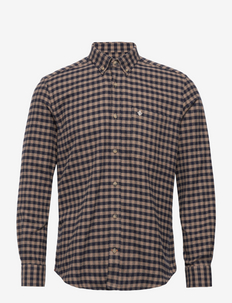 Multicheck Flannel Shirt BD - karierte hemden - navy