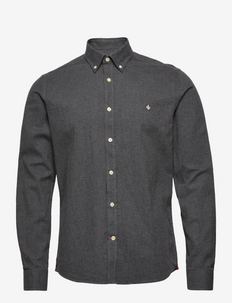 Watts Flannel Shirt BD - basic-hemden - grey