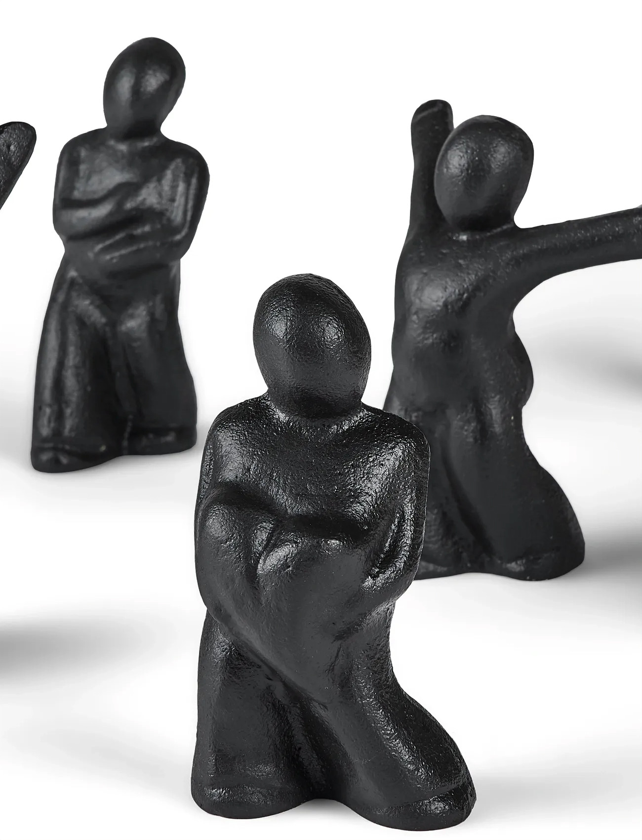 Morsø Skulptur Følg Altid Dit Hjerte I Alle Livets Valg, H:13 cm, Black, Dekorativt Tilbehør-Detaljer > Porcelænsfigurer Og -Skulpturer, Unisex