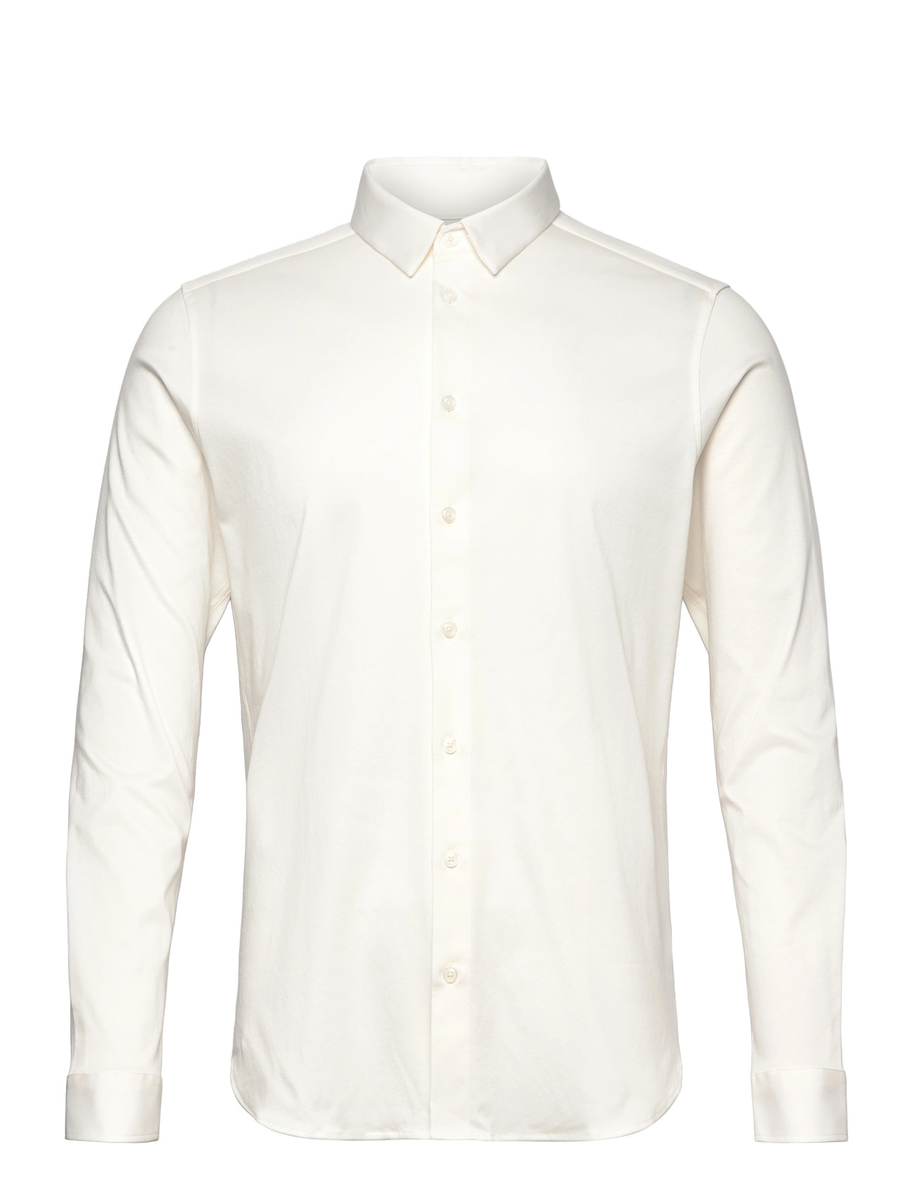 Mos Mosh Gallery Mmgmarco Crunch Jersey Shirt, XL, Cream, Skjorter > Afslappet, Herre