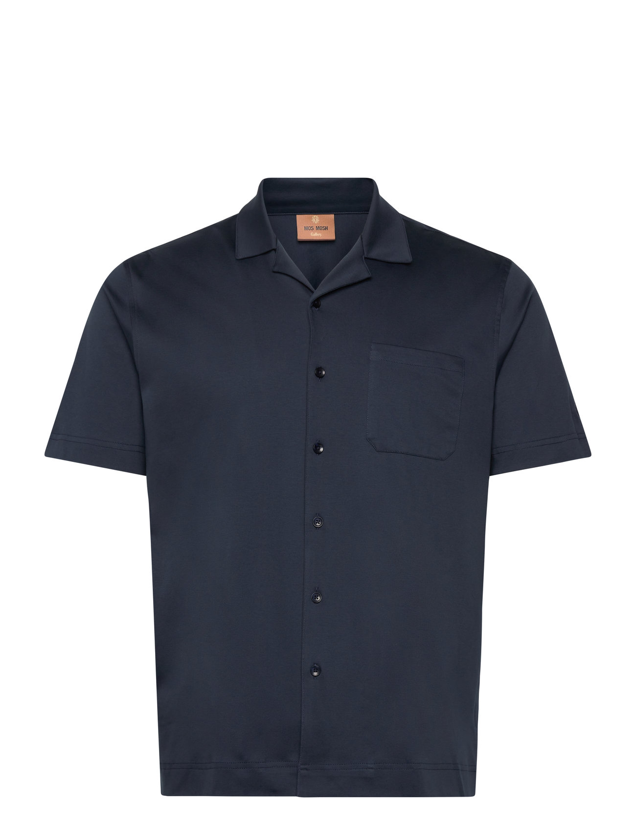 MOS MOSH GALLERY Mmgmarco Cuban Ss Shirt Navy - S - Herren