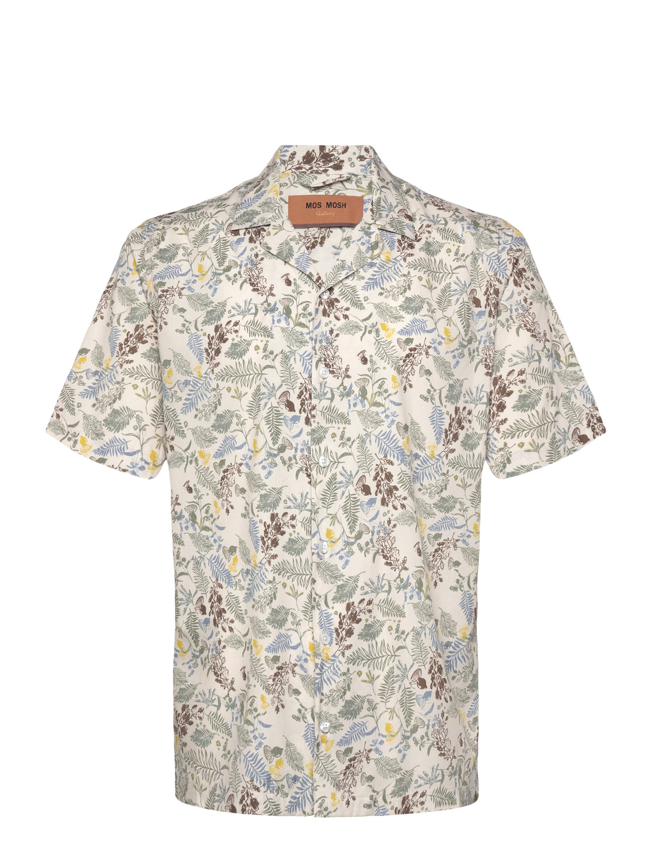 MOS MOSH GALLERY Mmgjoel Leaf Ss Shirt Cream - S - Herren