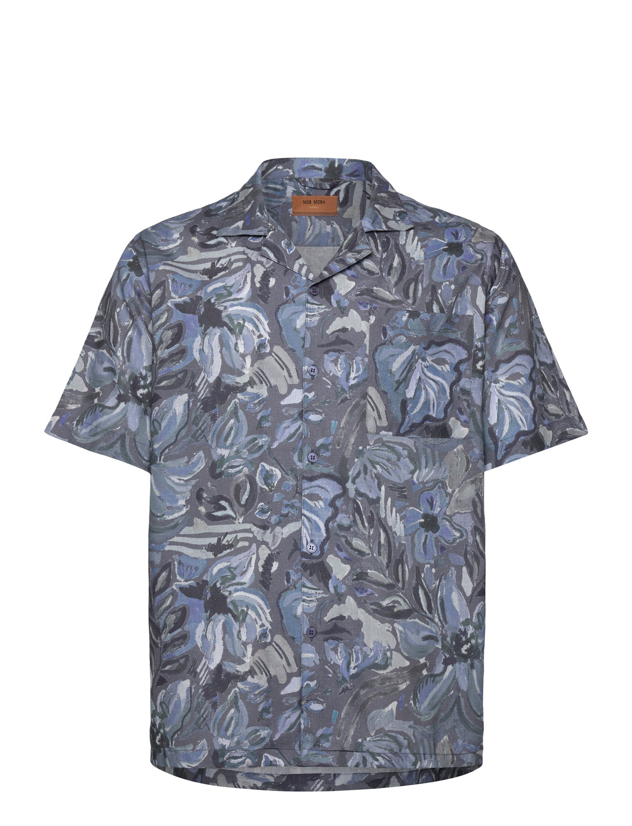 MOS MOSH GALLERY Mmgbabel Sun Linen Ss Shirt Navy - XL - Herren