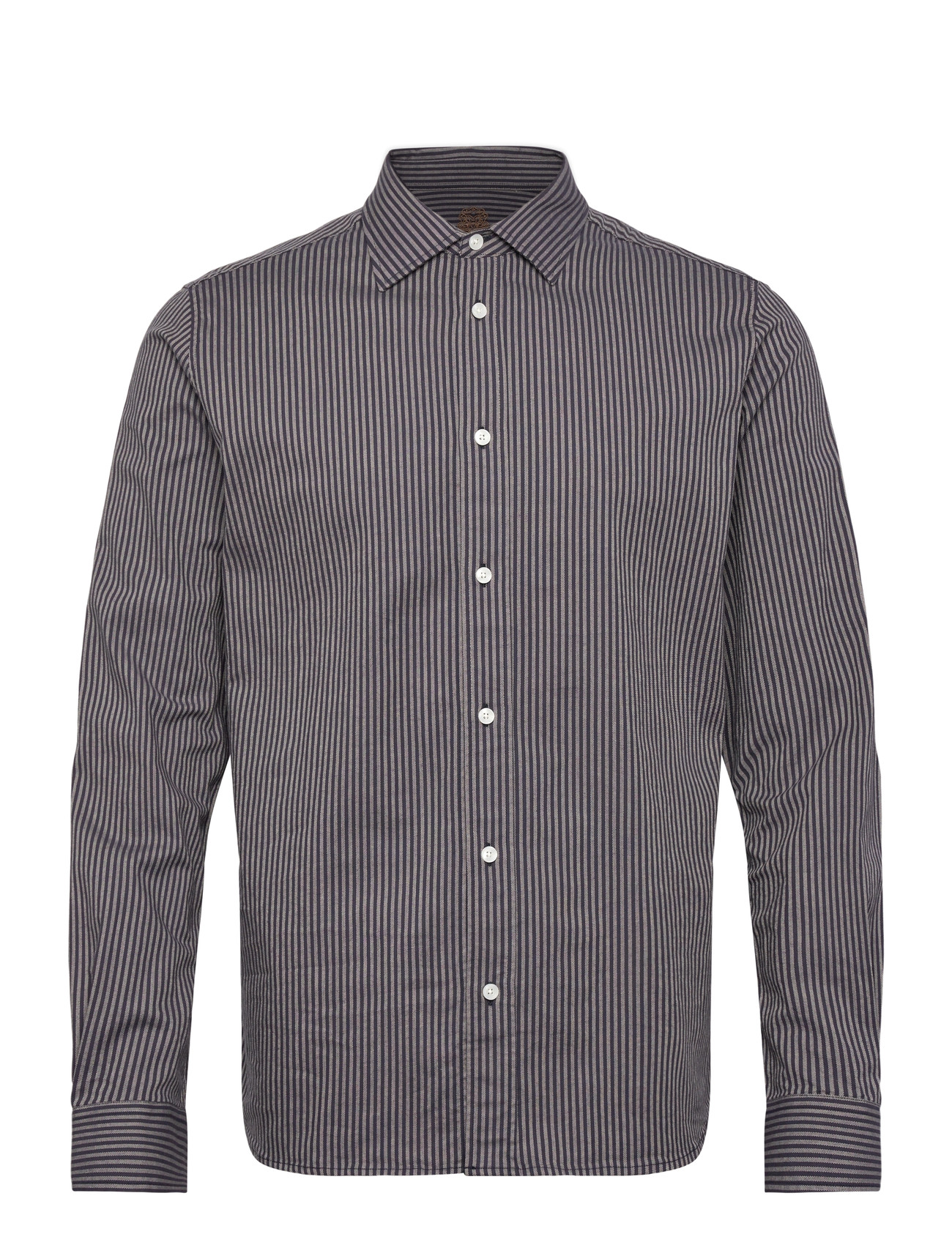 Mos Mosh Gallery Mmgmarco Oxford Stripe Shirt, XL, Navy, Shirts > Striped Shirts, Herre