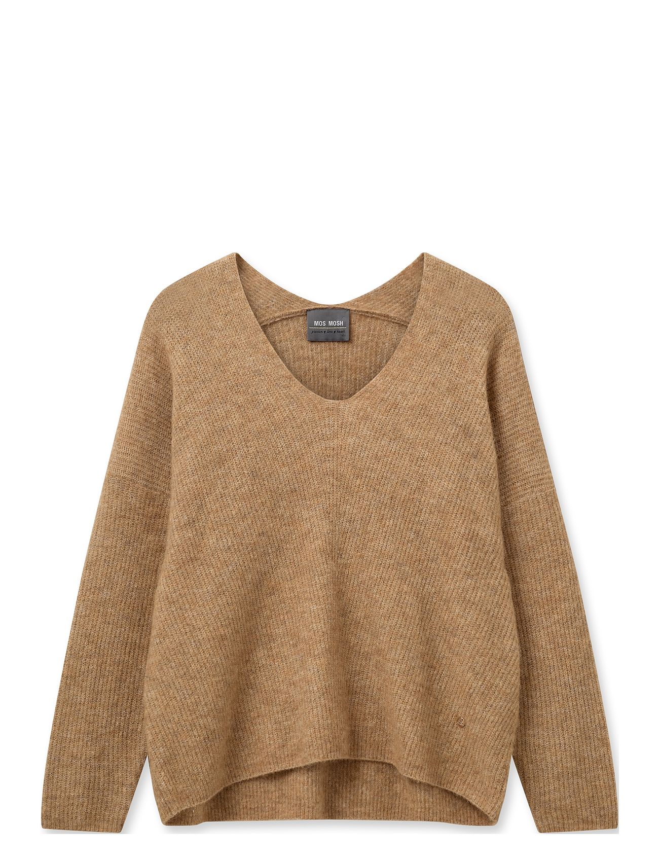 MOS MOSH Mmthora V-Neck Knit Brun