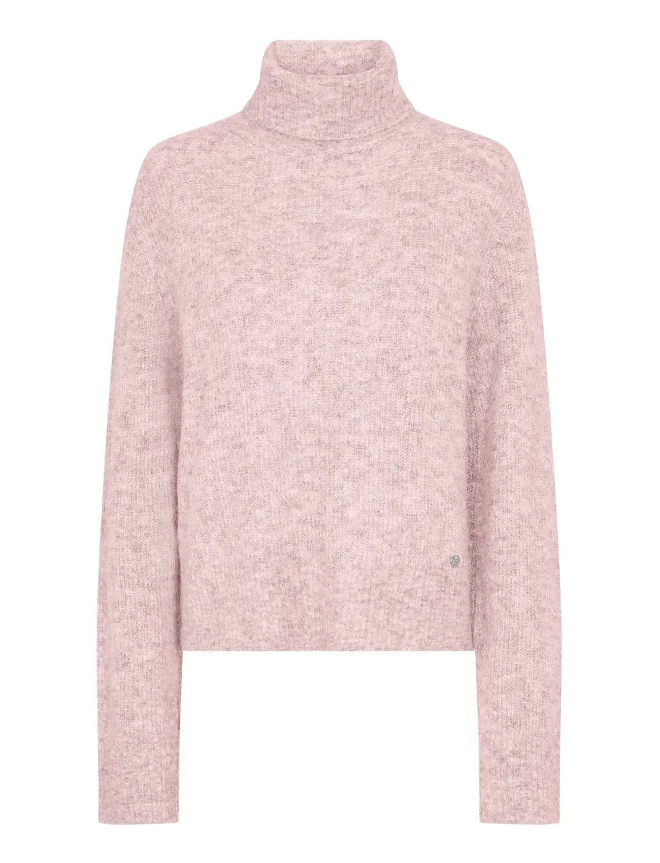 MOS MOSH Mmaidy Thora Rollneck Knit Pink - S - Damen