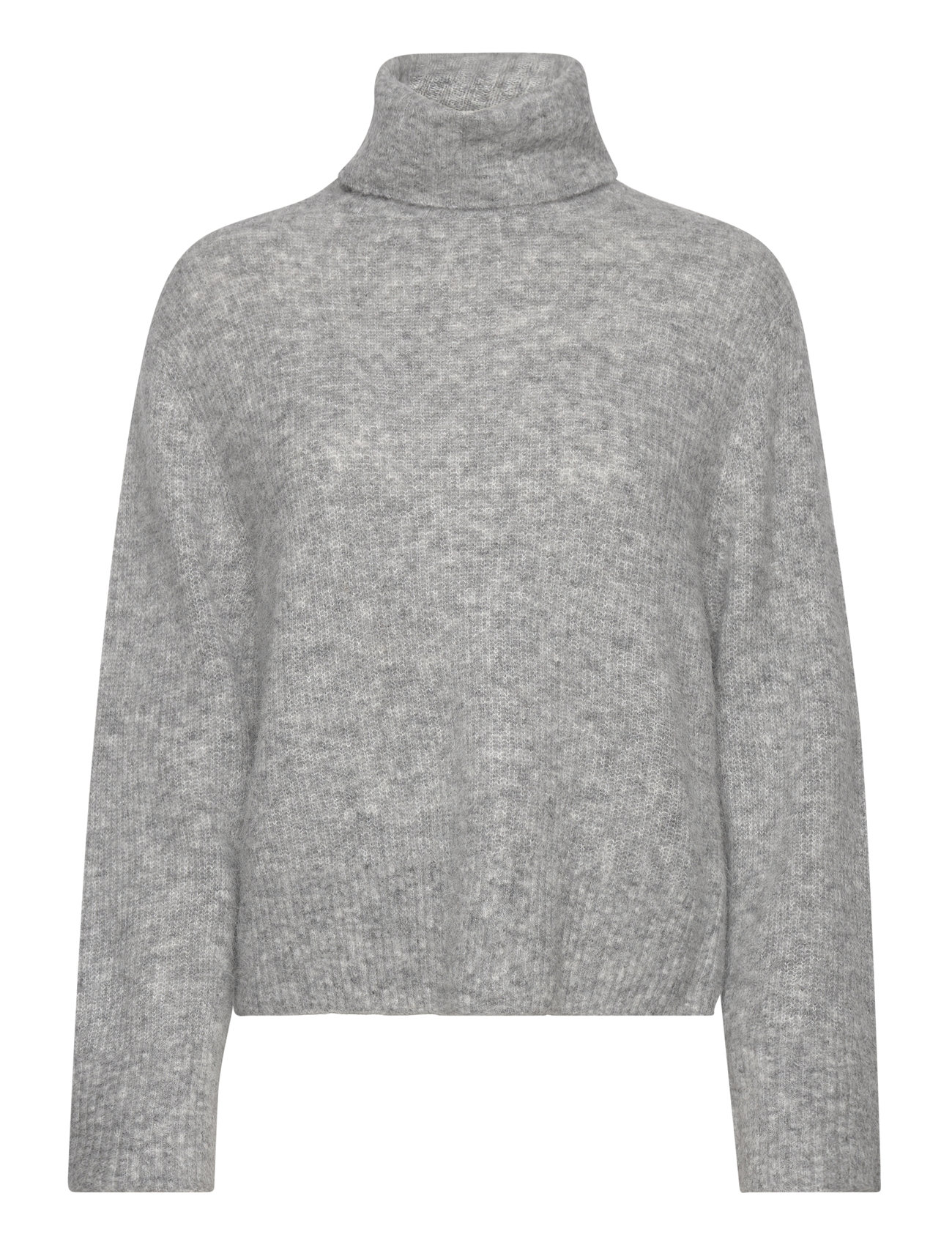 MOS MOSH Mmaidy Thora Rollneck Knit, S, Grey, Strik > Rullekrave, Dame