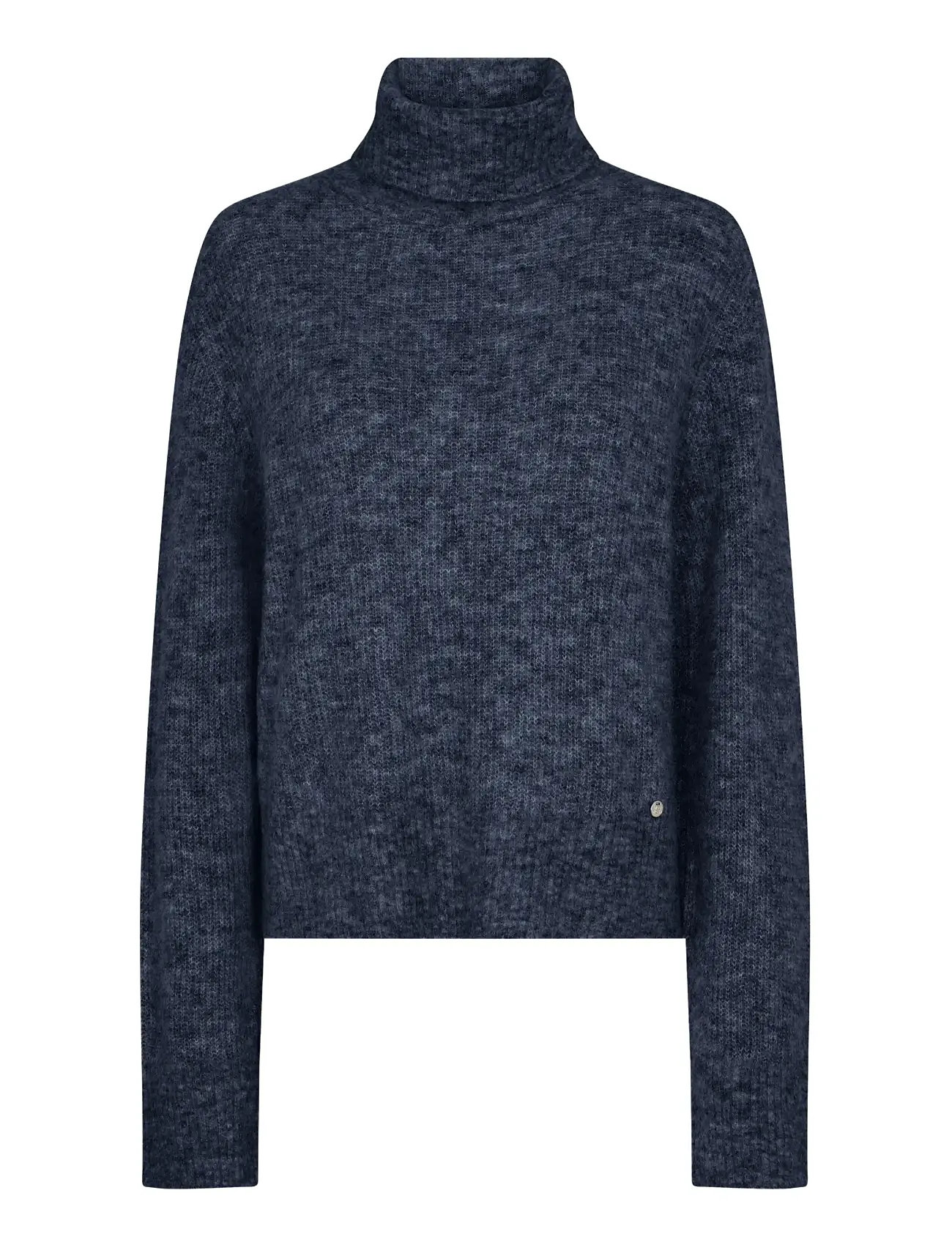 MOS MOSH Mmaidy Thora Rollneck Knit Navy - M - Damen