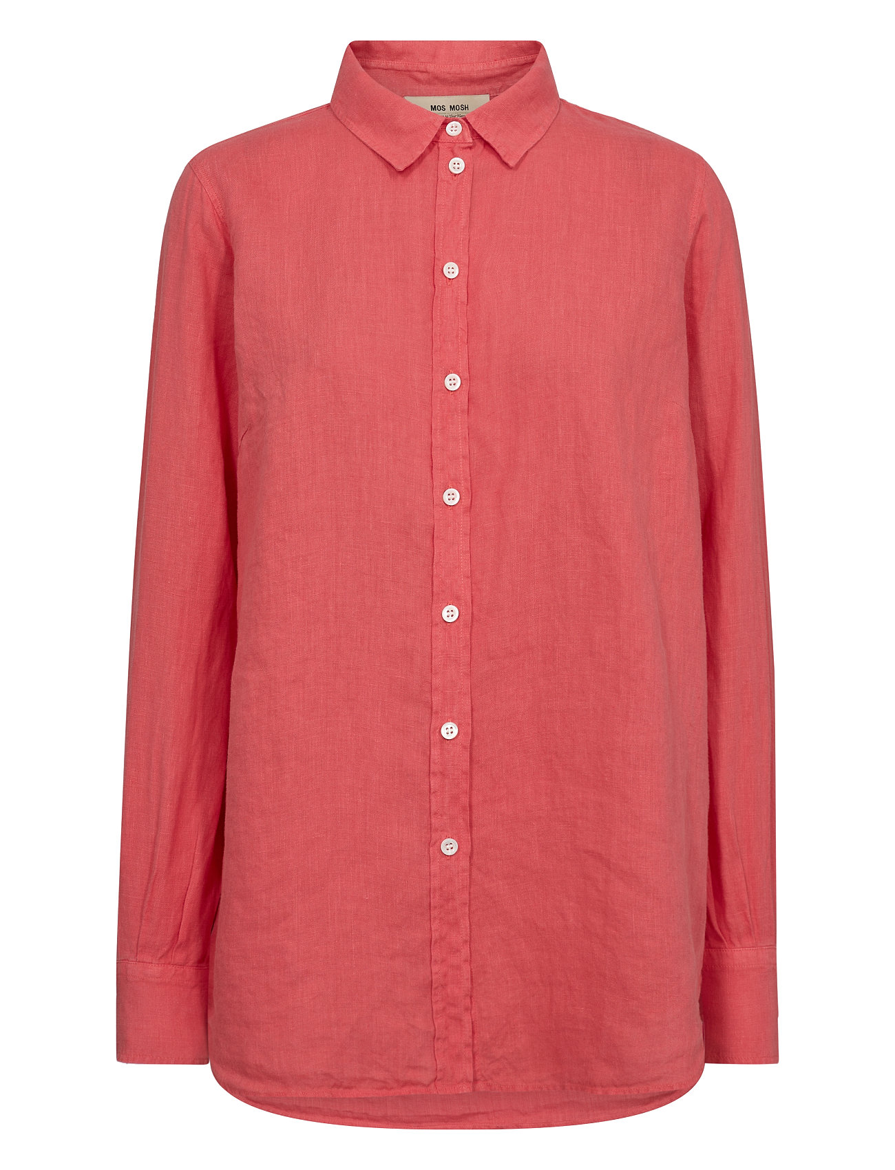 MOS MOSH Mmkarli Linen Shirt, M, Red, Skjorter > Skjorter I Hør, Dame