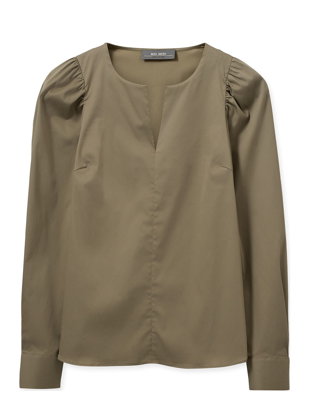 MOS MOSH Mmgigi Slit Bluse Grün - S - Damen