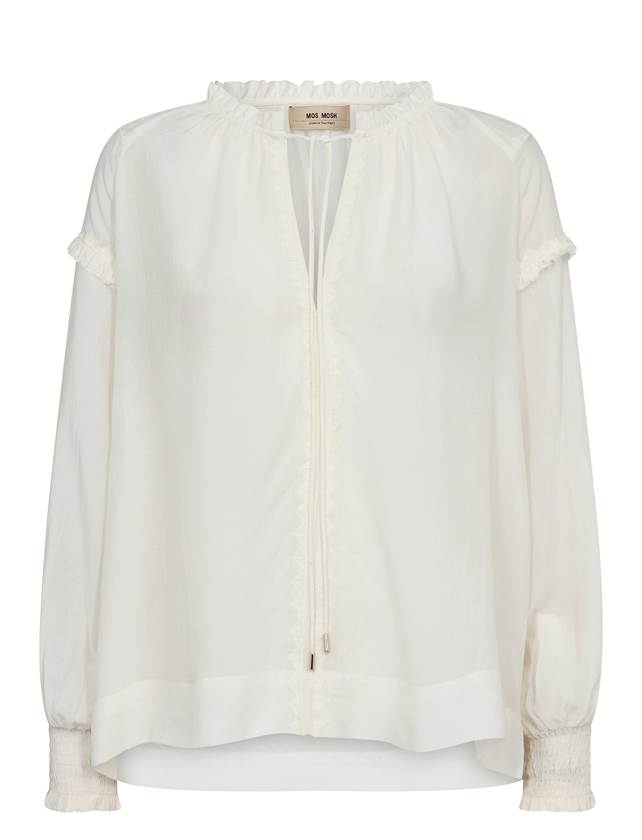 MOS MOSH Mmmarb Sansa Emb Bluse Weiß - XL - Damen