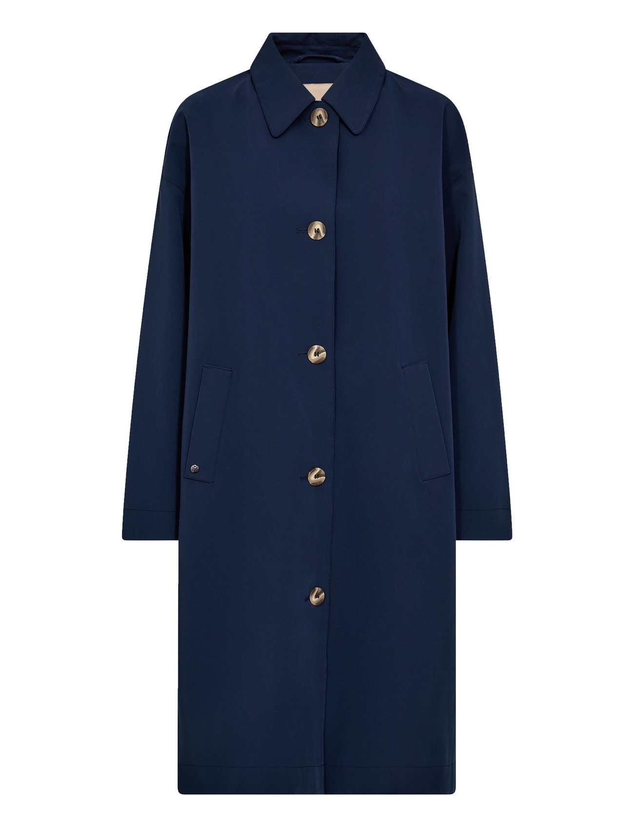 Mmbora Rain Trenchcoat Trench Coat Kåpe Navy MOS MOSH
