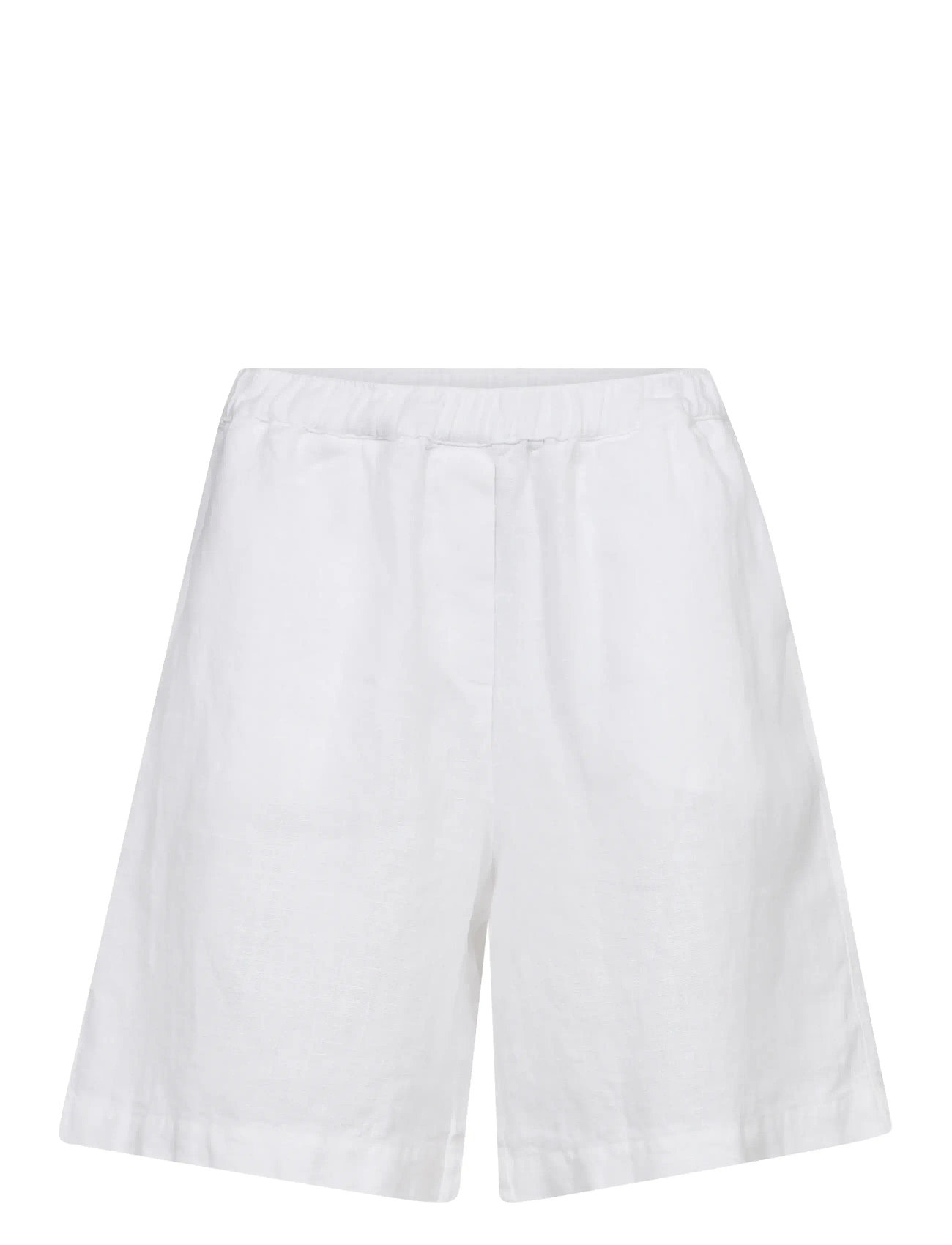 MOS MOSH Mmemmie Linen Bermuda Shorts, S, White, Shorts > Bermudas, Dame