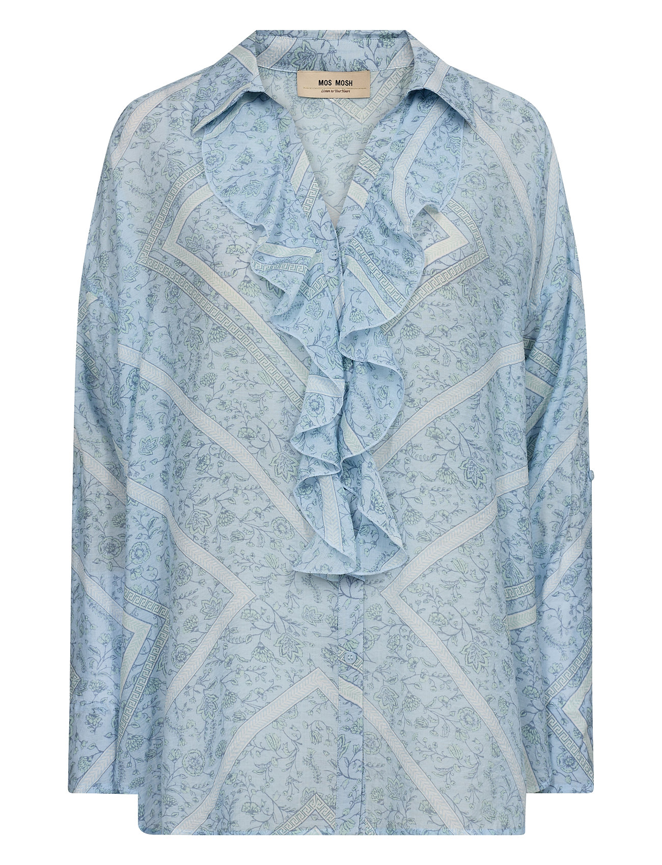 MOS MOSH Mmjelena Boarda Shirt Blau - L - Damen