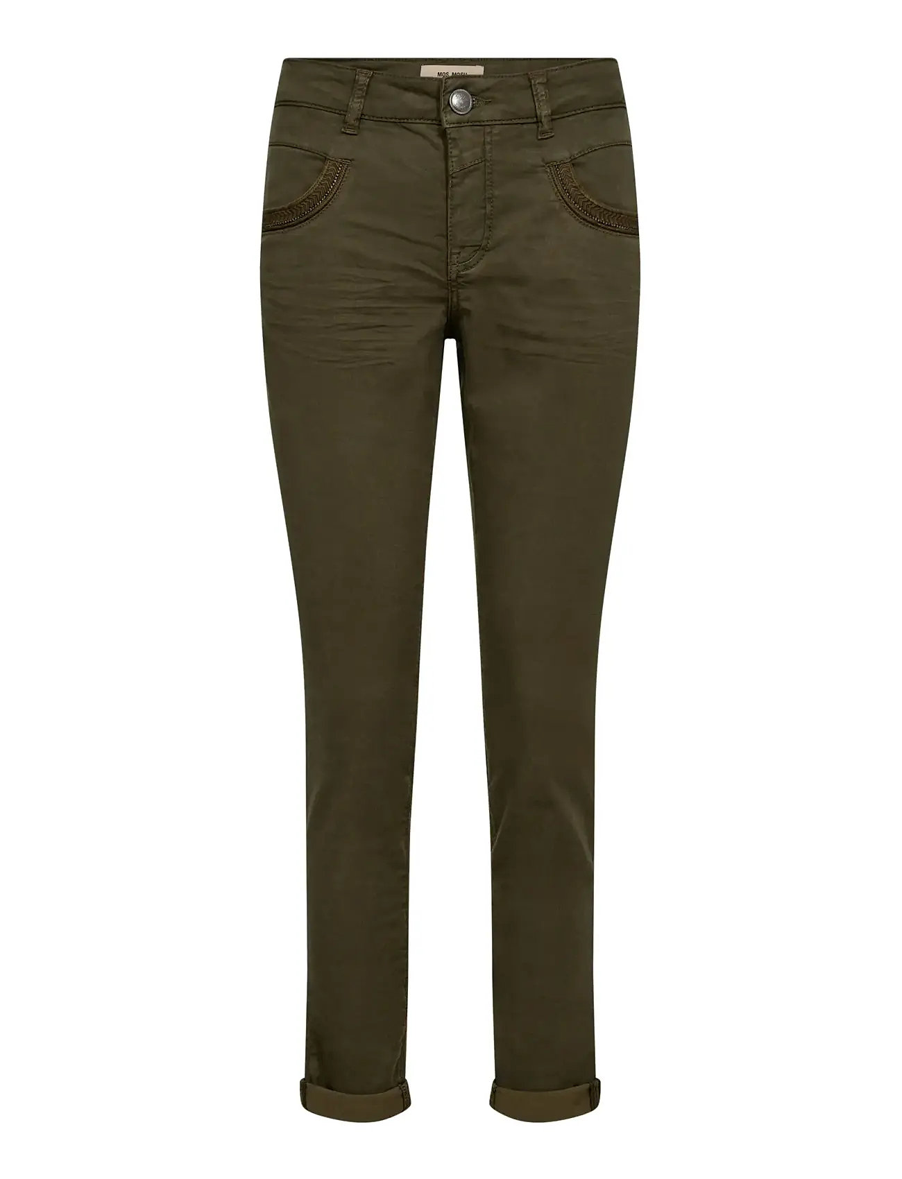 MOS MOSH Mmnaomi Treasure Pant, 31 Regular, Khaki green, Underdele > Bukser, Dame