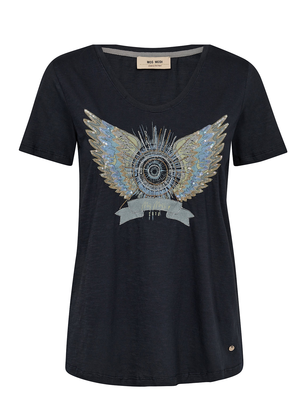 MOS MOSH Mmgethi Deco Tee Navy - S - Damen