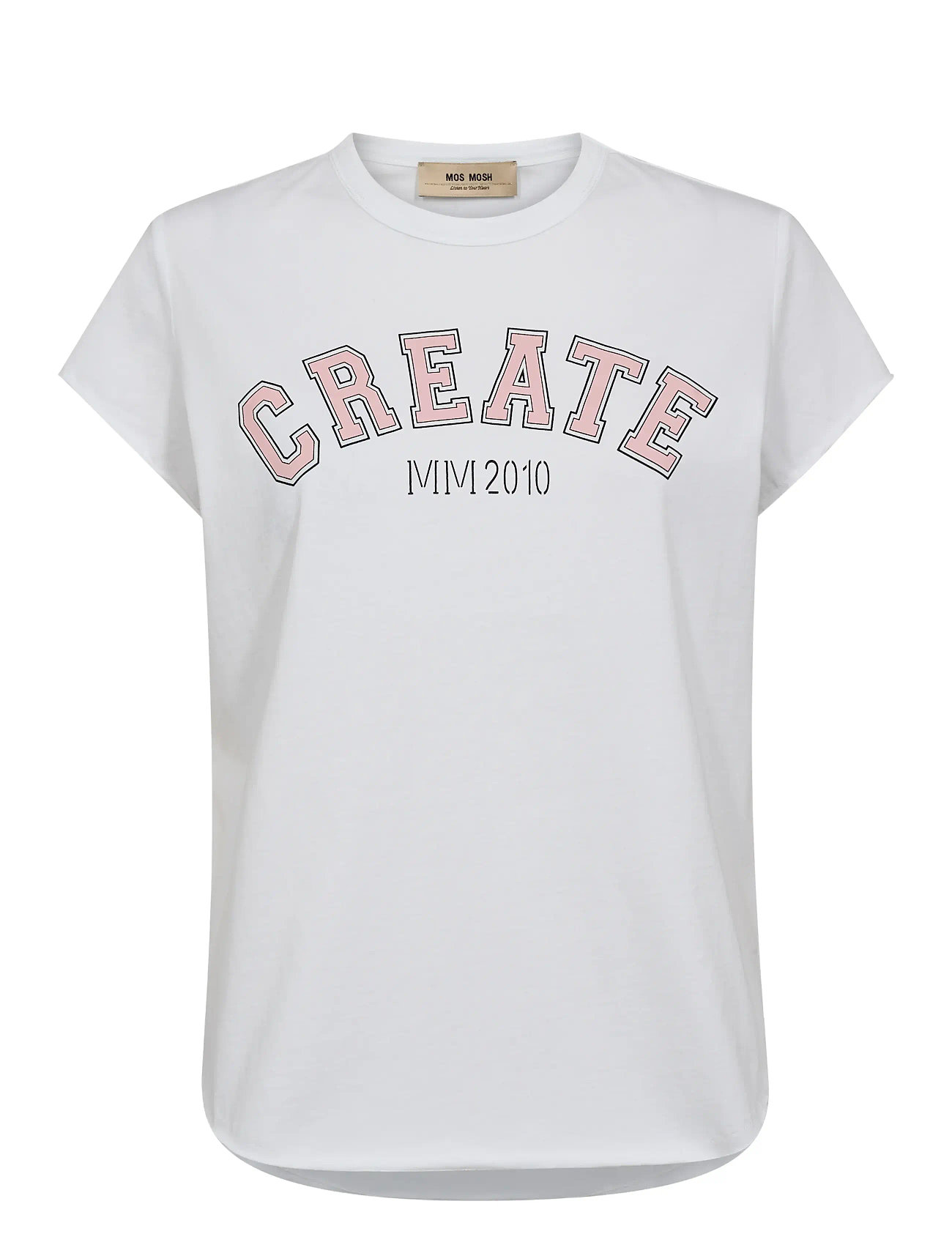 MOS MOSH Mmcelli O-Ss Tee Weiß - XS - Damen
