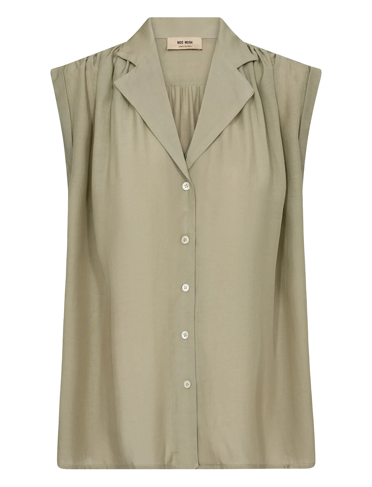 MOS MOSH Mmzuno Sl Bluse Khaki - XS - Damen