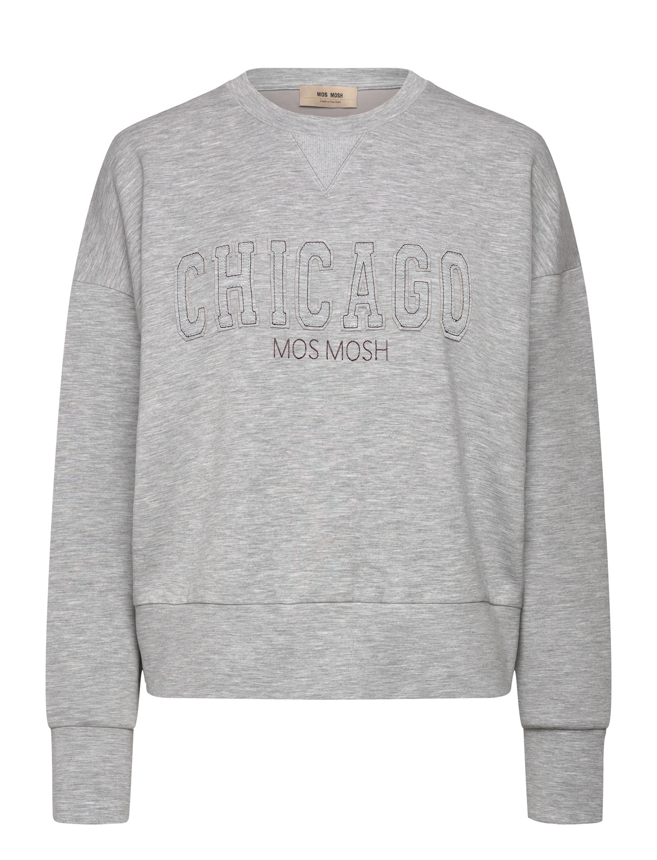 MOS MOSH Mmrenzi O-Ls Sweatshirt Grau - S - Damen