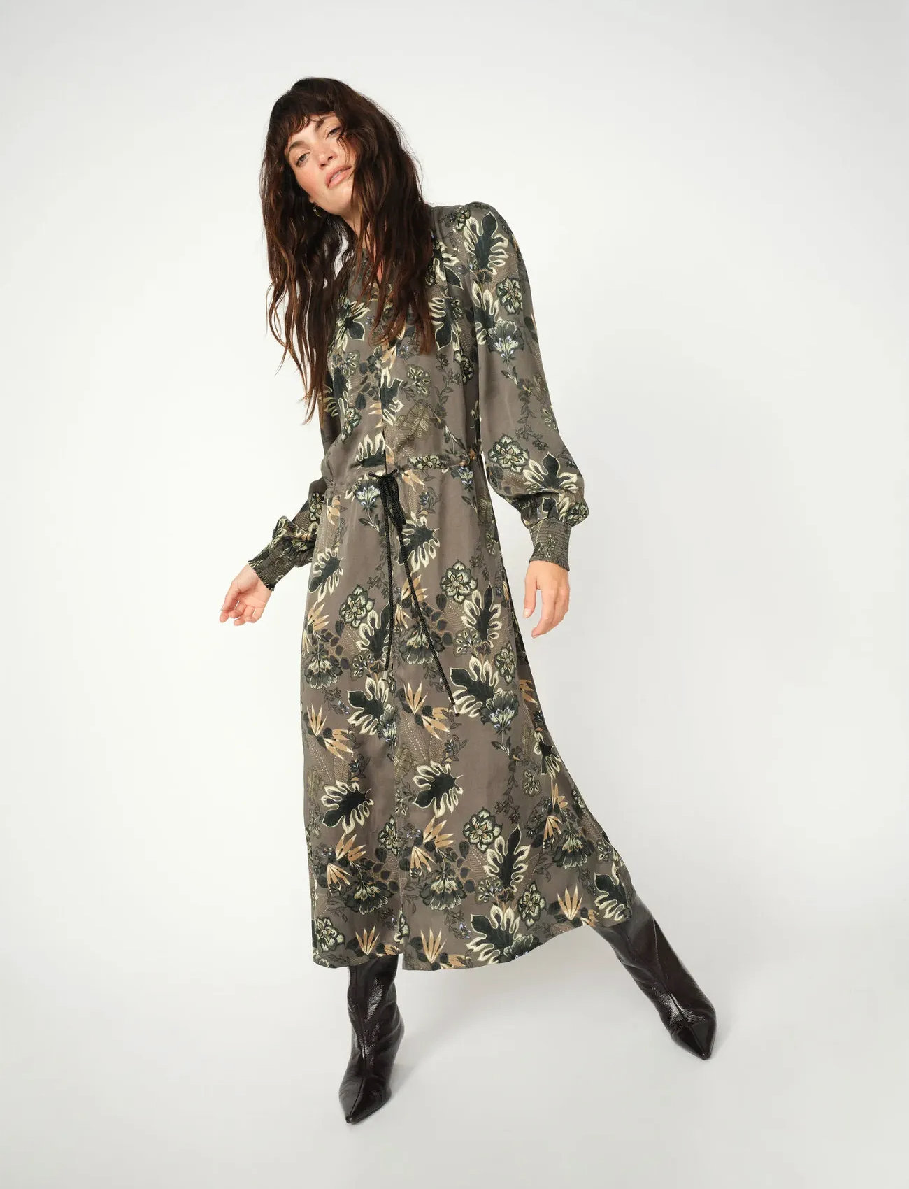 MOS MOSH Mmlena Floro Dress, S, Multi/patterned, Kjoler > Knælange Og Midi, Dame