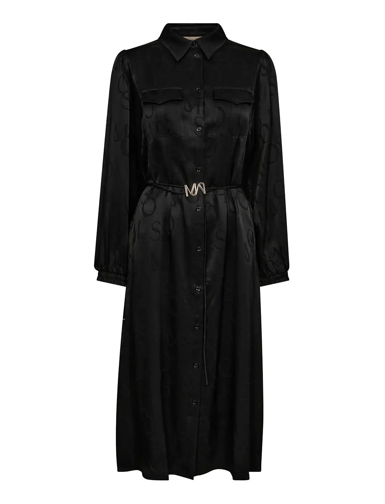 MOS MOSH Mmraya Monogram Kleid Schwarz - L - Damen