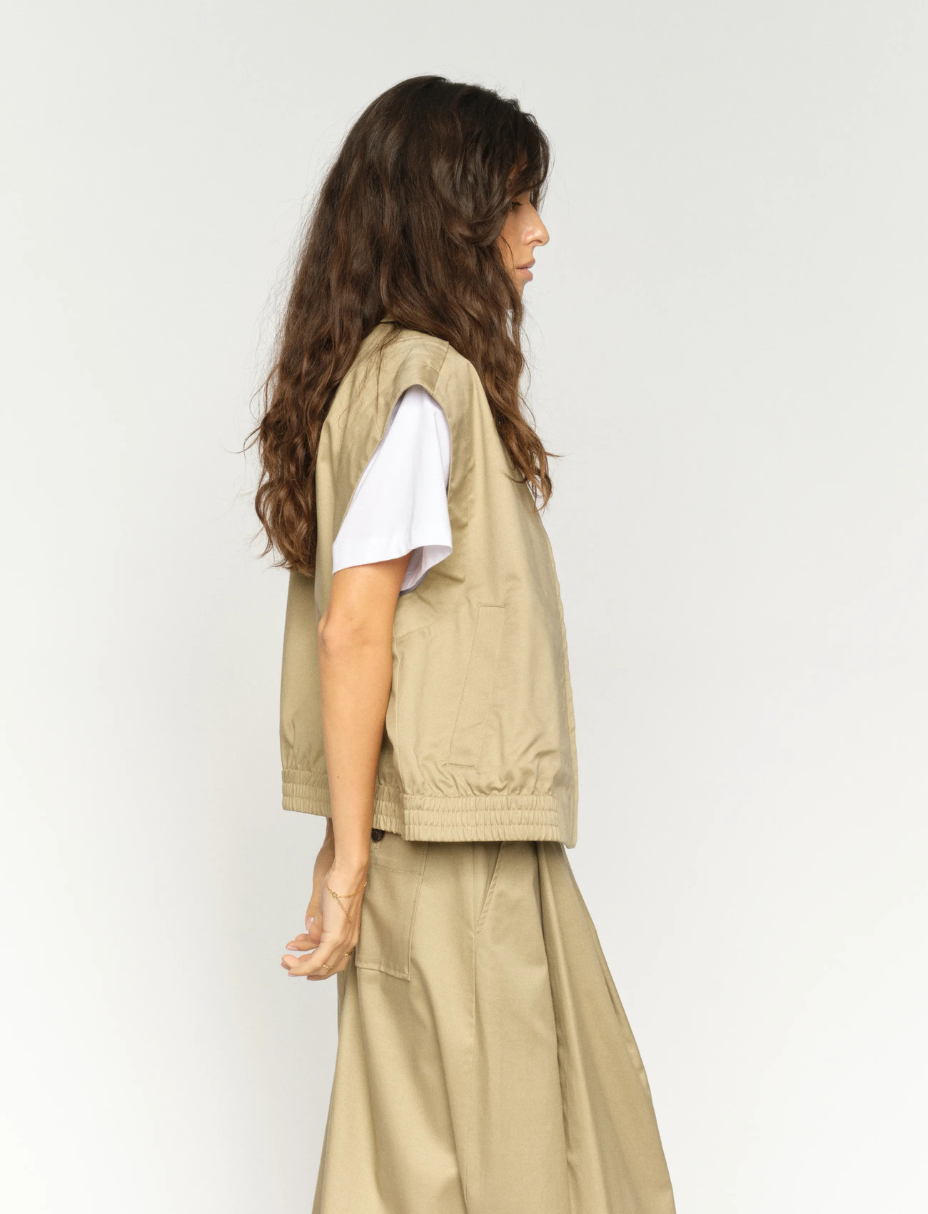 MOS MOSH Mmkendall Billie Vest, L, Beige, Jakker > Let Sommerjakke, Dame