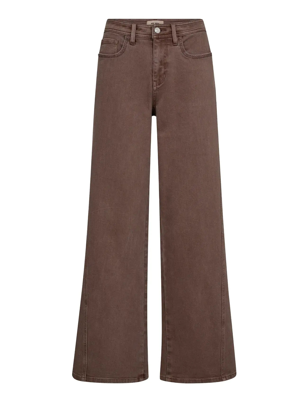 MOS MOSH Mmdara Shadow Pant, 25 Regular, Brown, Jeans > Vidde, Dame