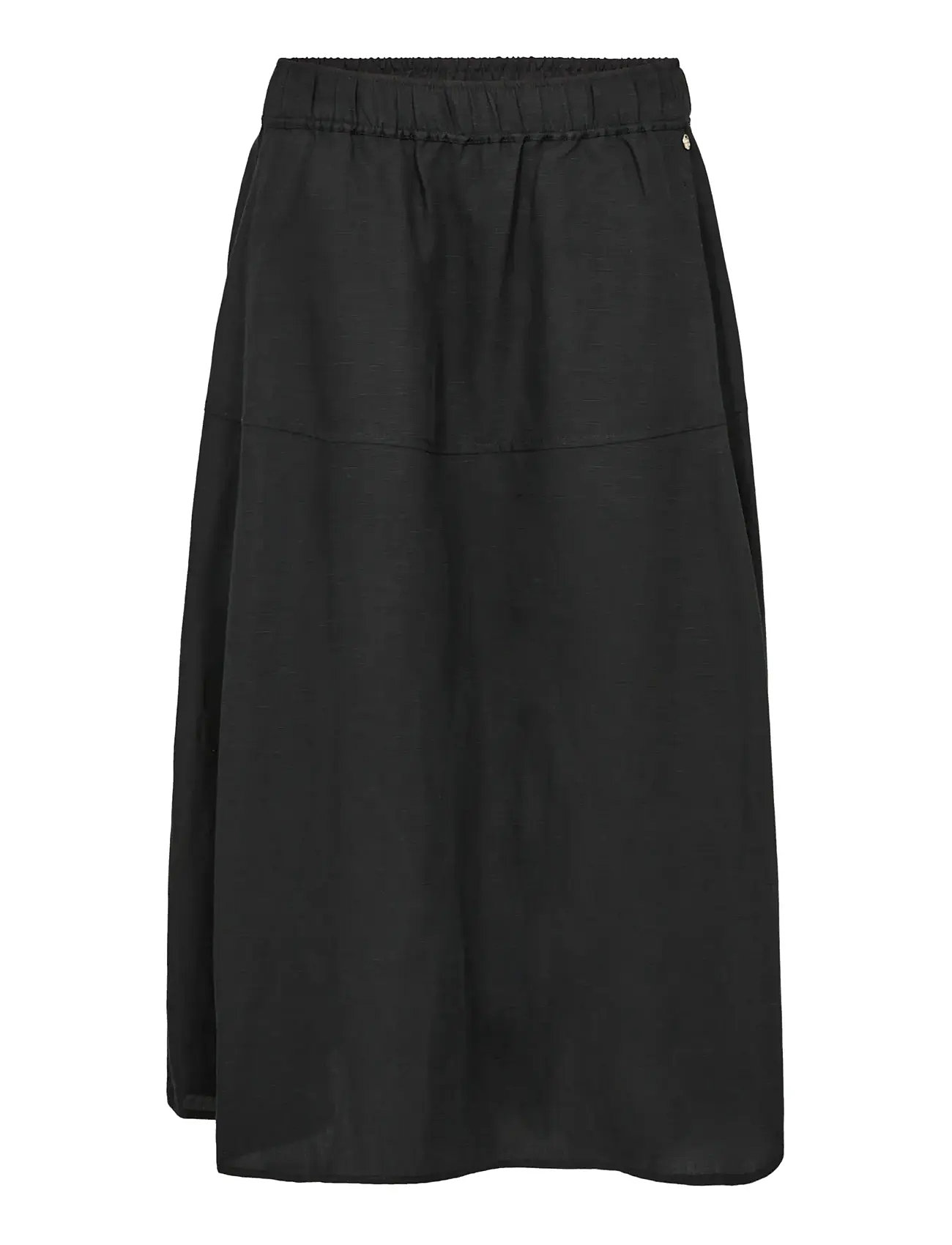 MOS MOSH Mmellaja Alexis Skirt, S, Black, Nederdele > Knælange Og Midi Nederdele, Dame