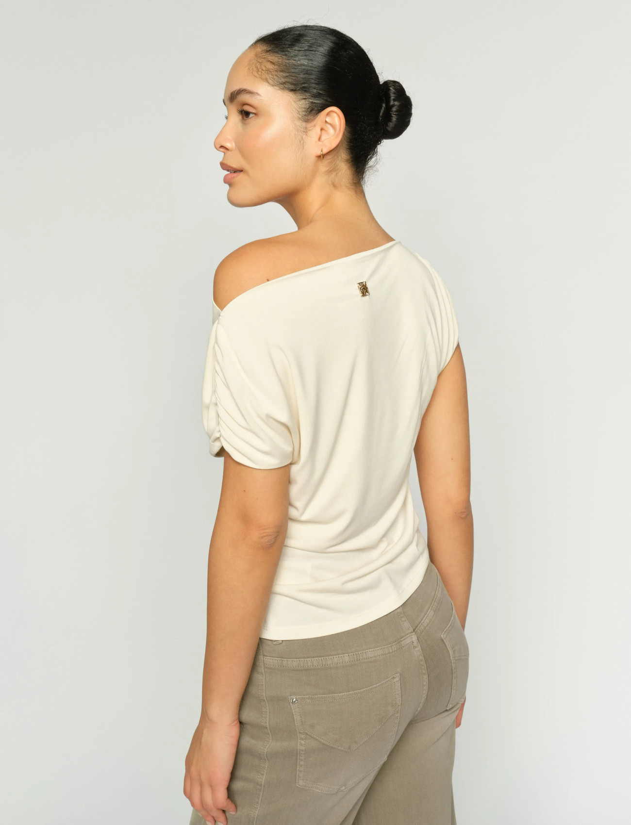 MOS MOSH Mmshima Solid Sleeveless Tee, XL, Cream, T-Shirts & Toppe > Kortærmede, Dame