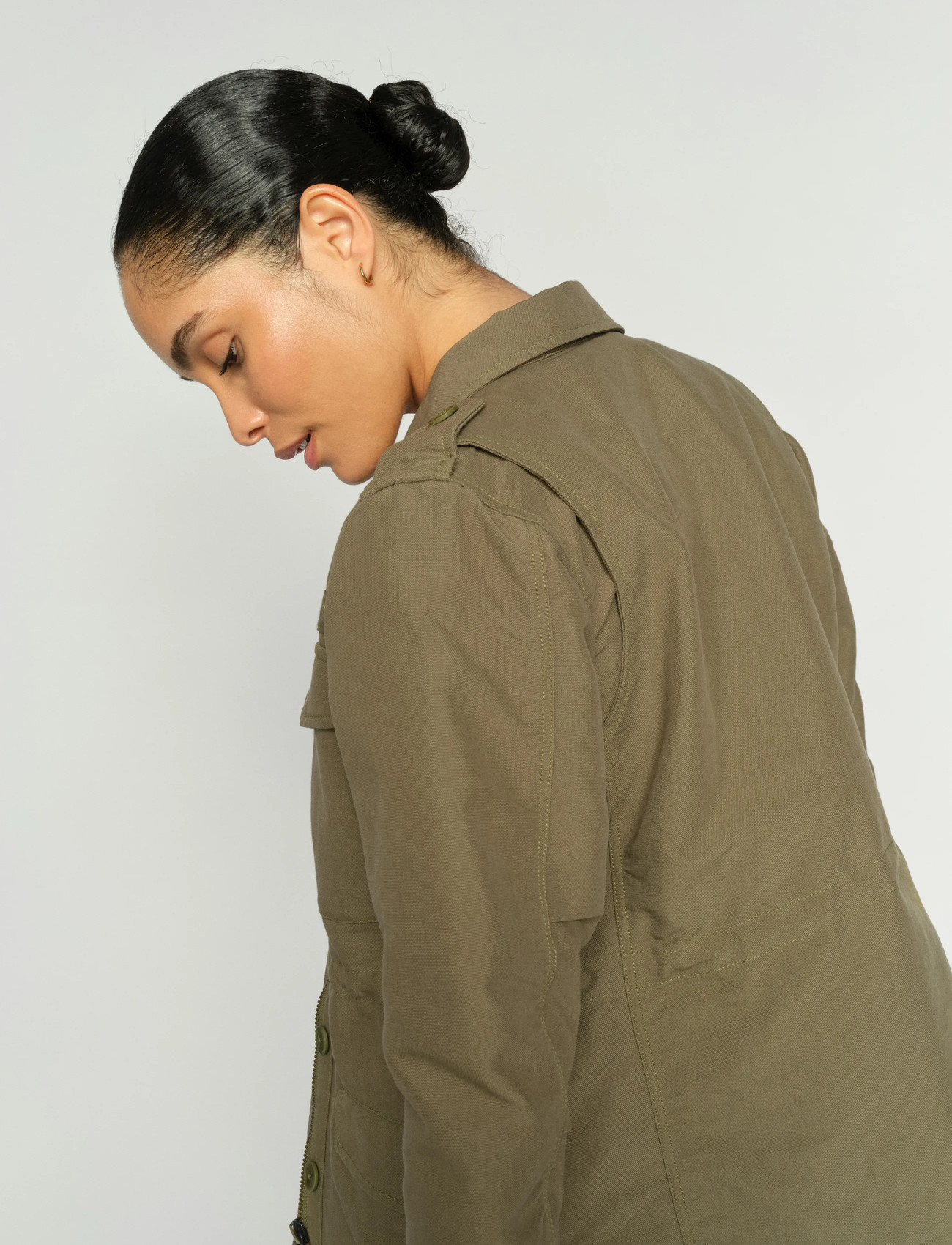 MOS MOSH Mmtinsley Fredric Jacket, XS, Khaki green, Jakker > Utility-Jakker, Dame