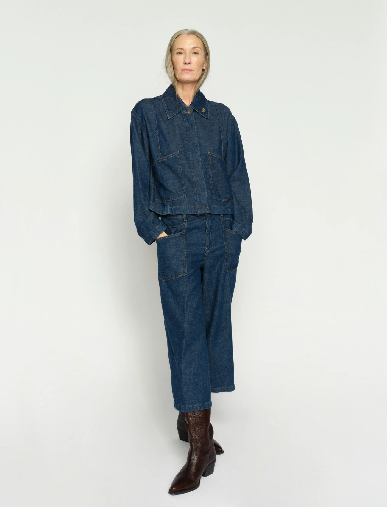 MOS MOSH Mmculotte Arge Jeans, 26 Short, Blue, Bukser > Culottes, Dame