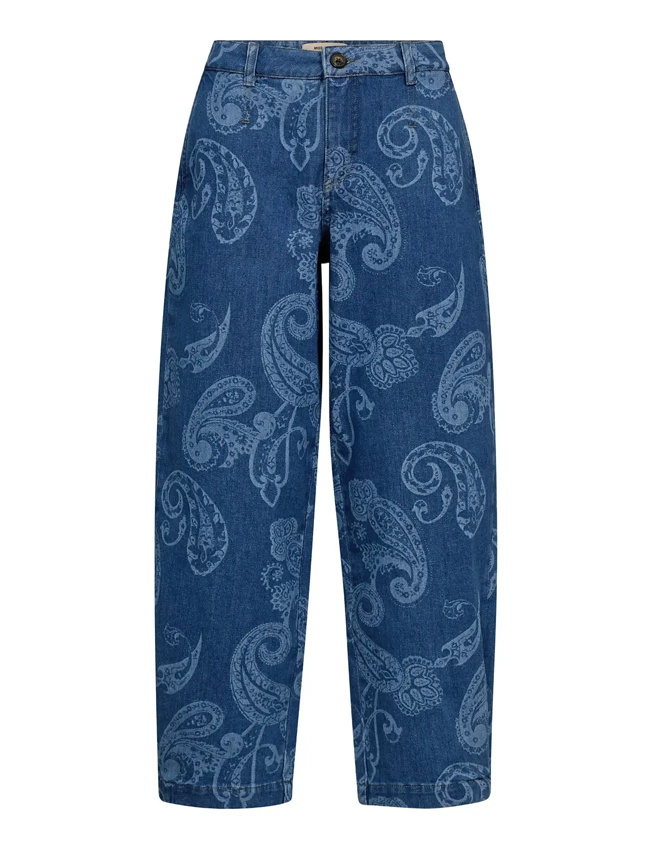MOS MOSH Mmtino Paisley Jeans, 25 Short, Blue, Jeans > Barrel Jeans, Dame