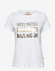 Mavis O-SS Tee - t-shirts - white