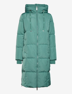 Green L Zara Puffer jacket discount 93% WOMEN FASHION Coats Combined 