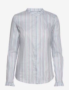 Mattie Multi Stripe Shirt - langerma skyrtur - skyway