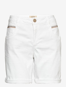 Naomi Chain Summer Shorts - chino shorts - white