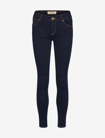 Victoria 7/8 Silk Touch Jeans - skinny jeans - dk. blue denim