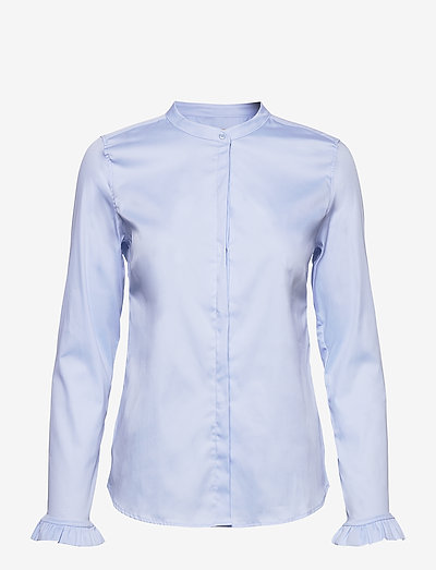 Mattie Sustainable Shirt - långärmade skjortor - light blue