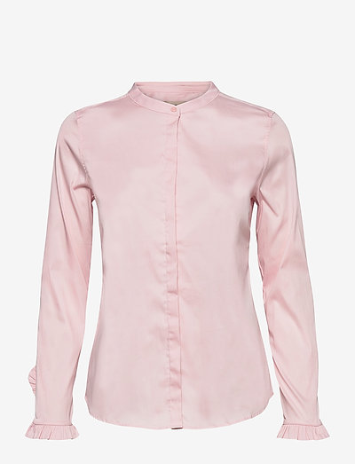 Mattie Sustainable Shirt - långärmade skjortor - soft rose