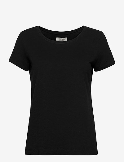 Arden Organic O-neck Tee - t-shirts - black