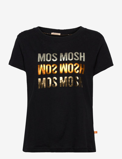 Mavis O-SS Tee - t-shirts - black
