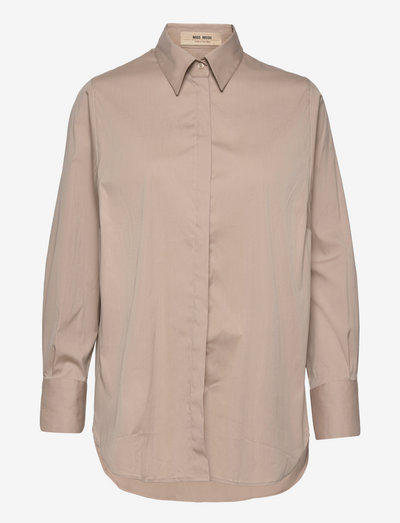 Enola Shirt - langærmede skjorter - feather gray