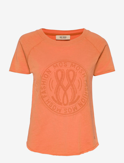 Paulina O-SS Tee - t-shirts - copper tan