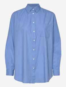gaia shirt poplin - denimskjorter - heaven blue