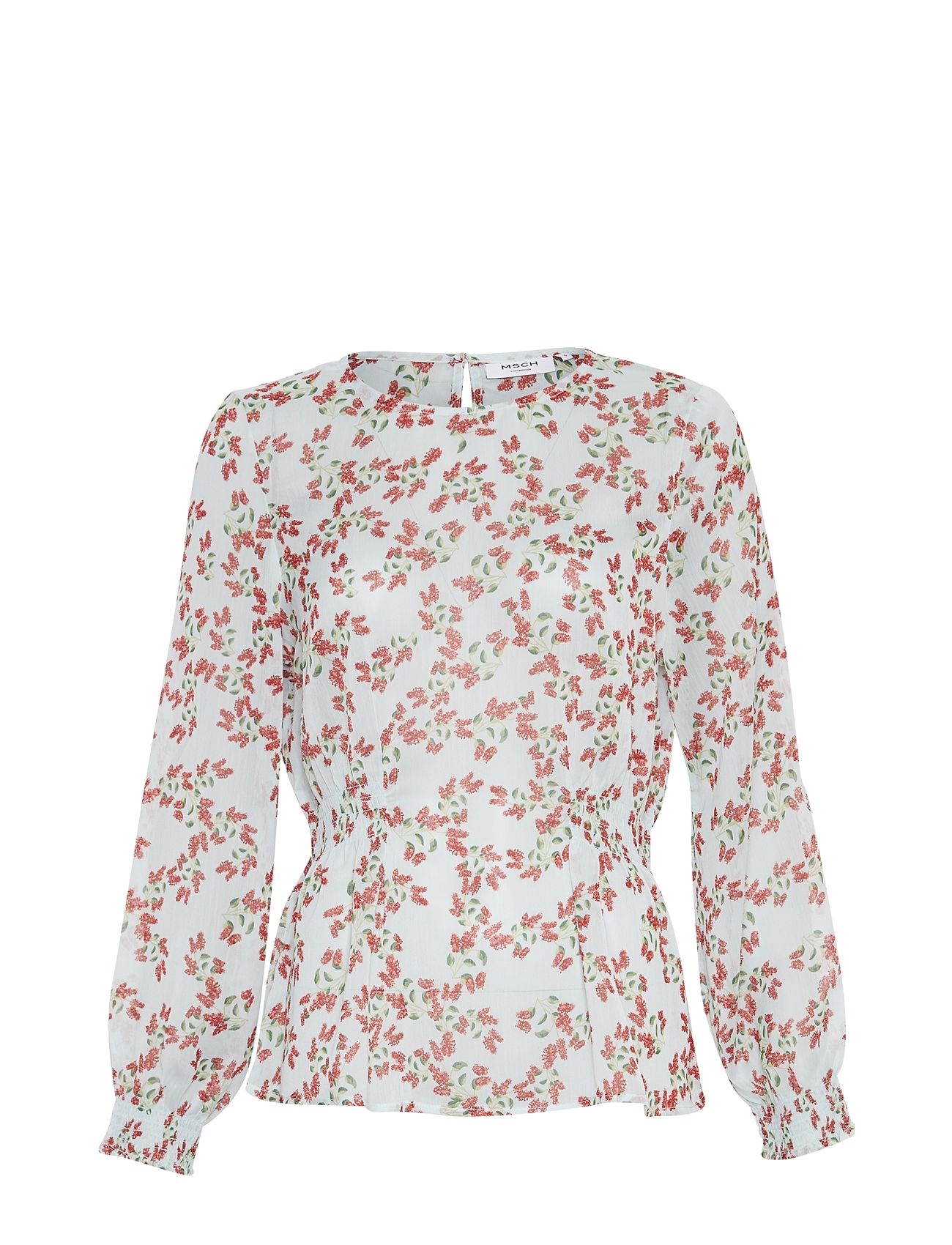 Mschsatina Top Aop Blue MSCH Copenhagen