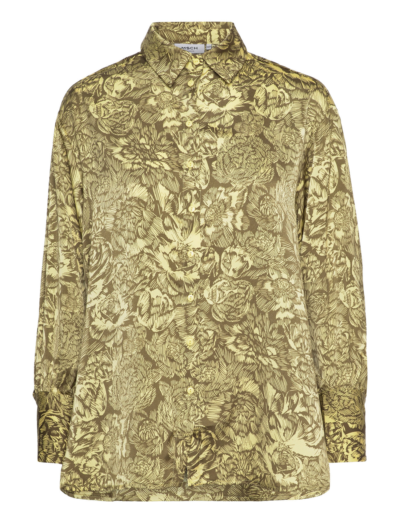 Mschmaricel Myrina Shirt Aop Yellow MSCH Copenhagen