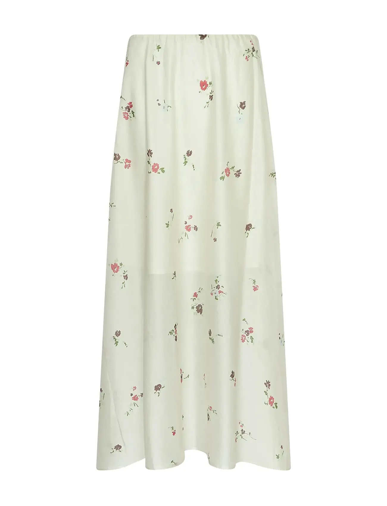 Mschfaustina Skirt Aop Skirts Knee-length & Midi Skirts Cream MSCH Copenhagen
