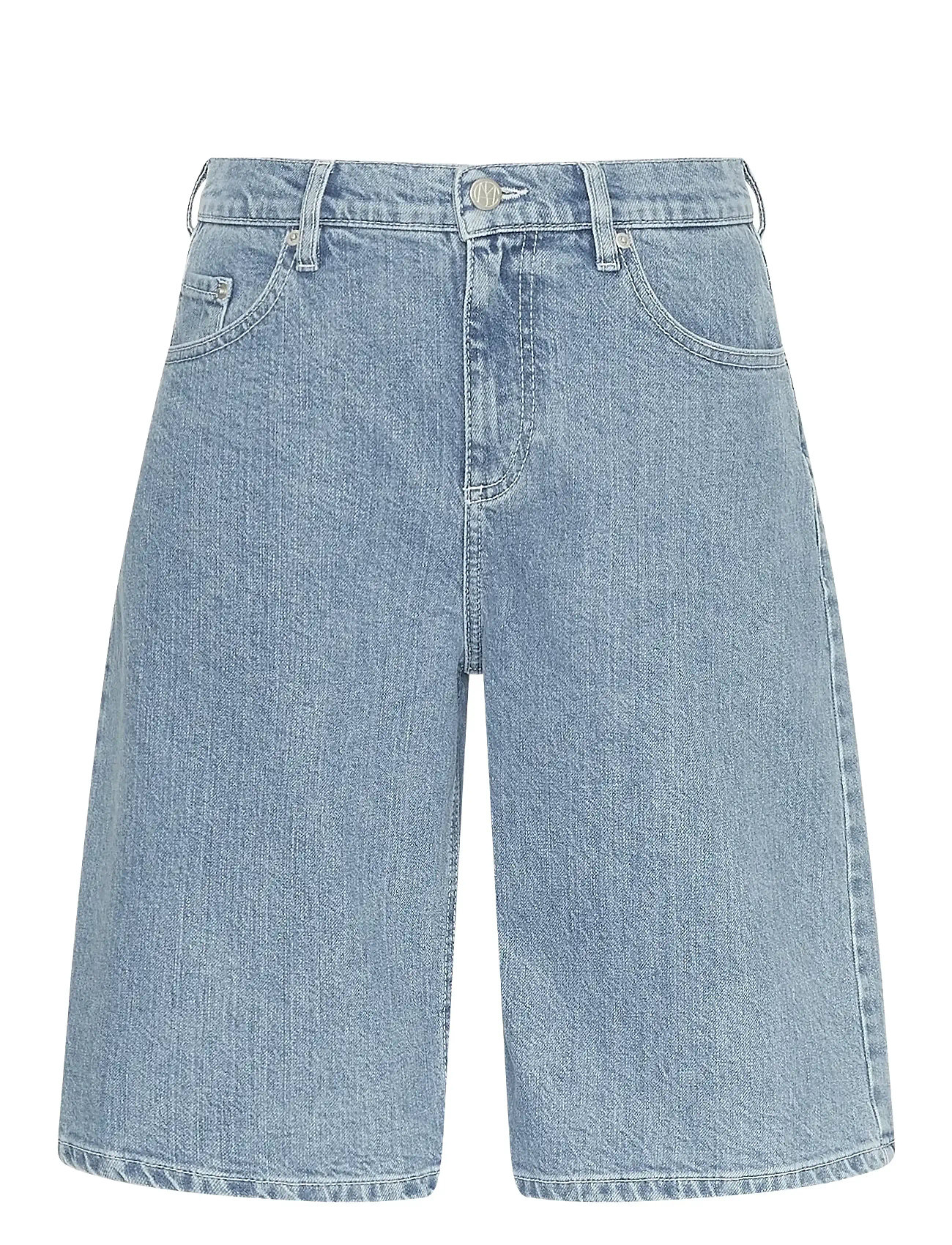 MSCH Copenhagen Mschelida Ada Denim Shorts, XL, Blue, Shorts > Denim Shorts, Dame