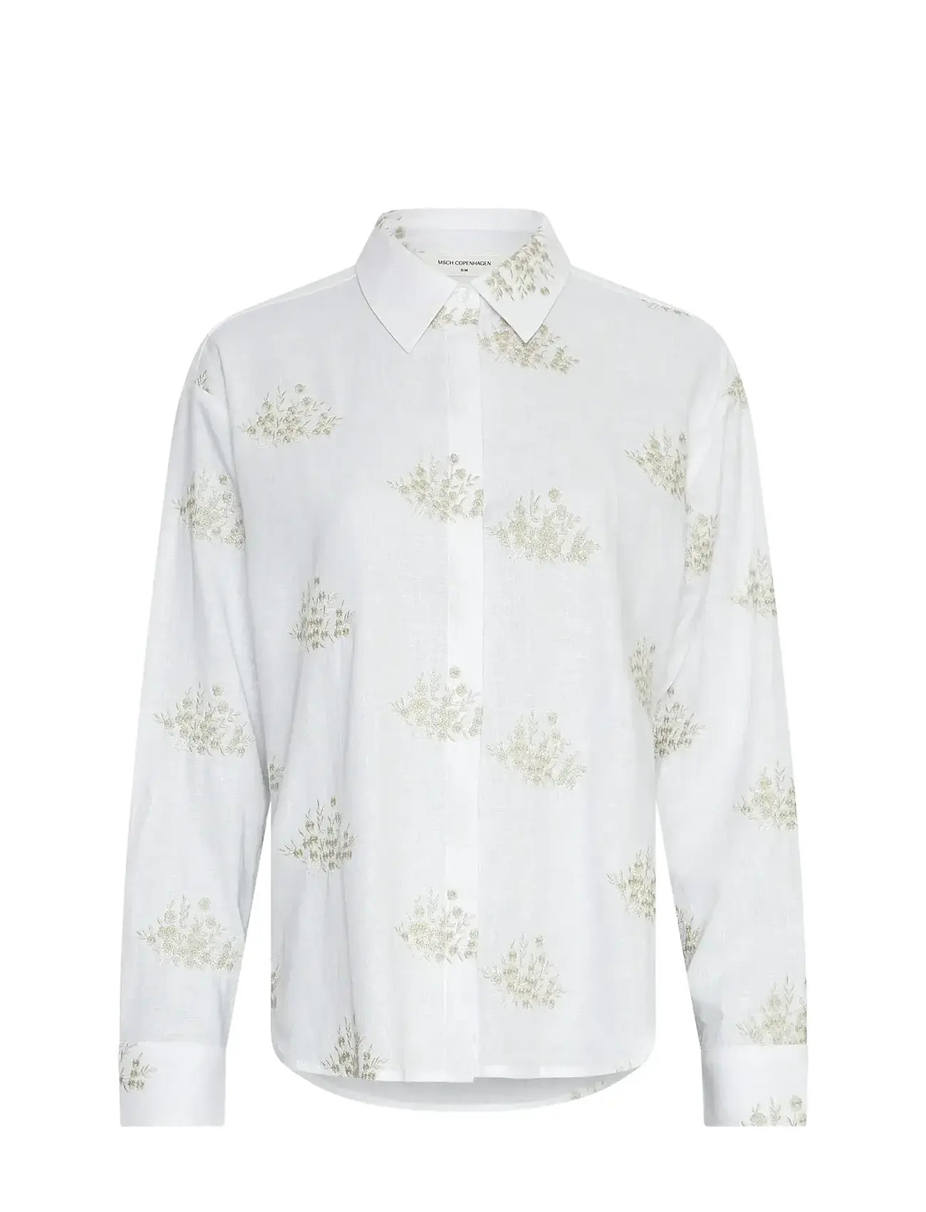 MSCH COPENHAGEN Mschryan Conella Shirt Emb Weiß - S/M - Damen